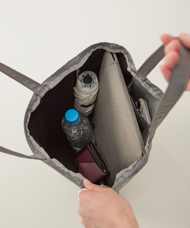 J.PRESS LADIES 【ポケッタブル】ジャカード トート バッグ ブラウン系5