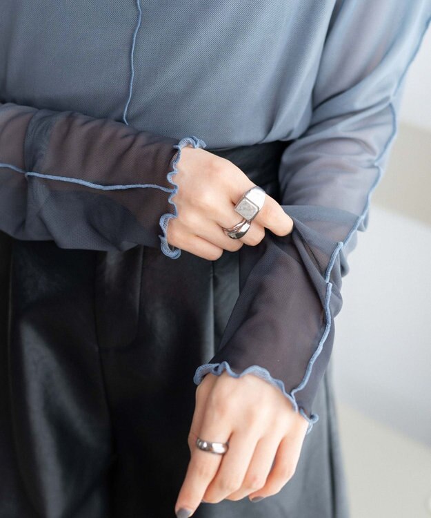 WEGO グラデーションシアーロンT ブルー