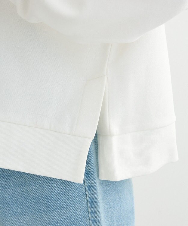 Green Parks 裏起毛発泡ロゴプルオーバー Off White