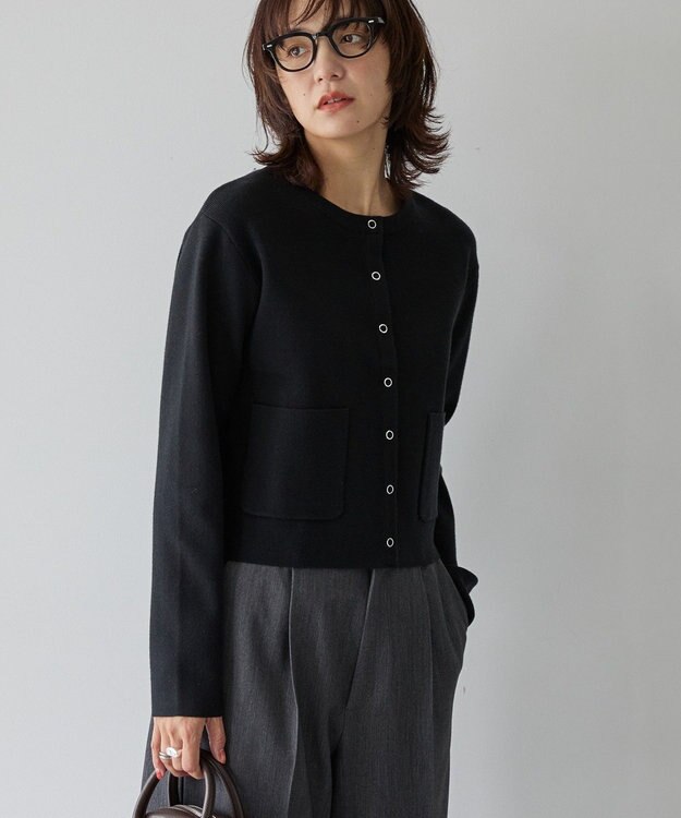 AMERICAN HOLIC バイパチリングドットニットカーディガン Purple