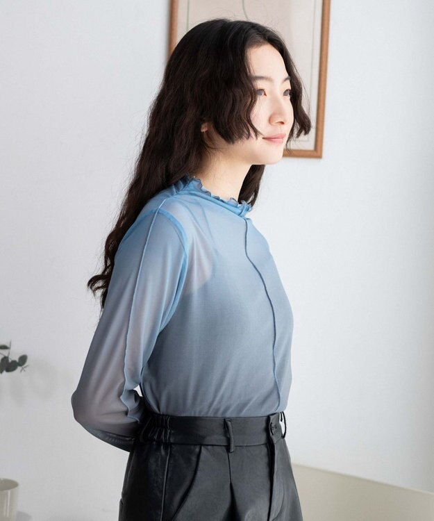 WEGO グラデーションシアーロンT ブルー