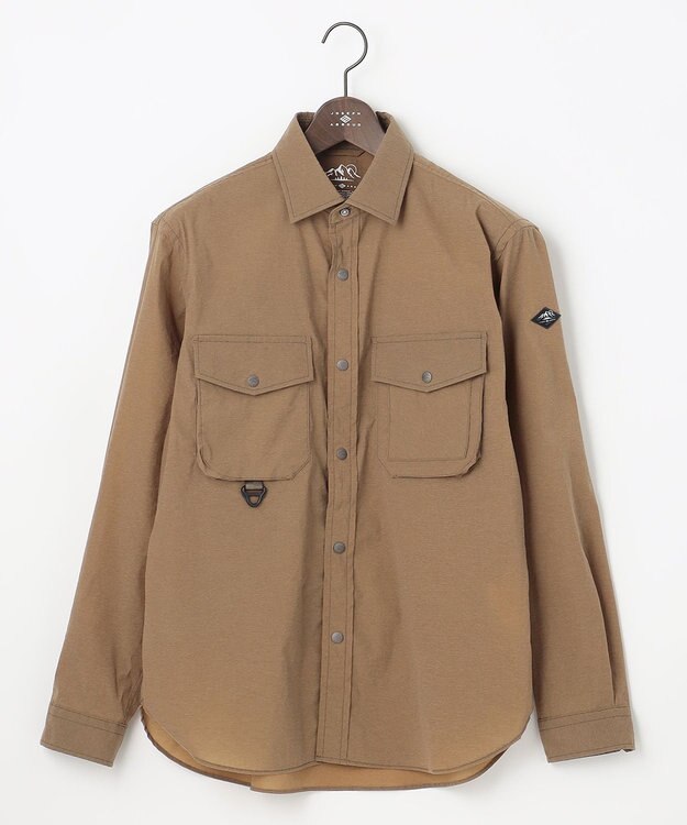 JOSEPH ABBOUD MOUNTAIN 【UNISEX】ECO撥水 ハイパワーストレッチアウトドアシャツ キャメル系