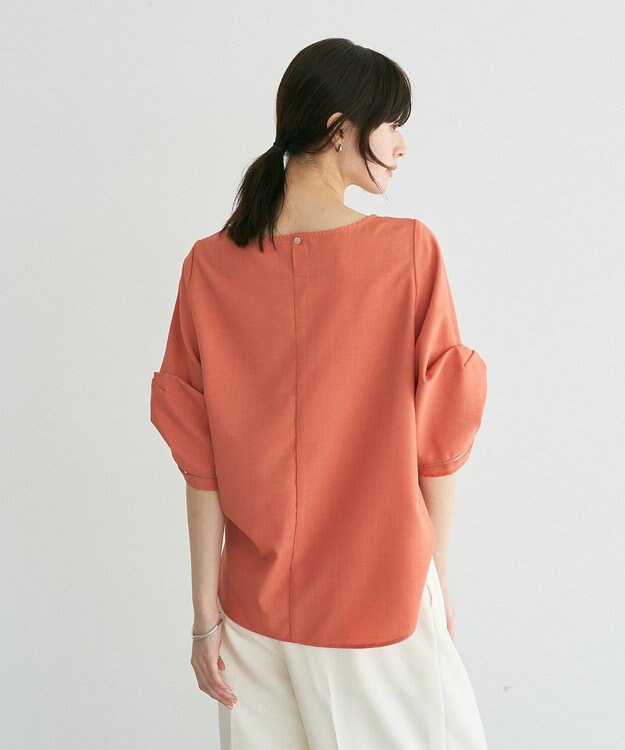 YECCA VECCA ハシゴレースタックスリーブブラウス Orange