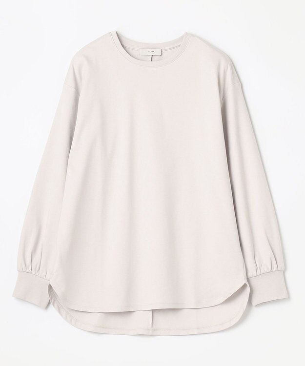 ANY L 【洗濯機可・UVケア】ビューティベーシックロングＴシャツ グレージュ