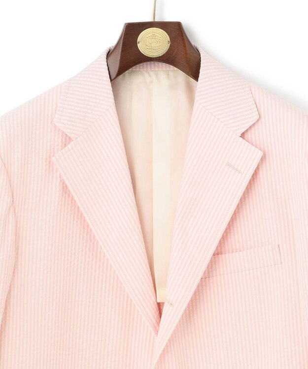 J.PRESS MEN 【定番】シアサッカー ジャケット ピンク系1