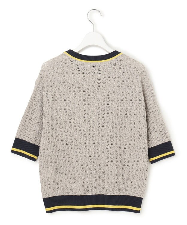 J.PRESS YORK STREET 【WOMEN】コットンベーシック ニットプルオーバー ライトグレー系