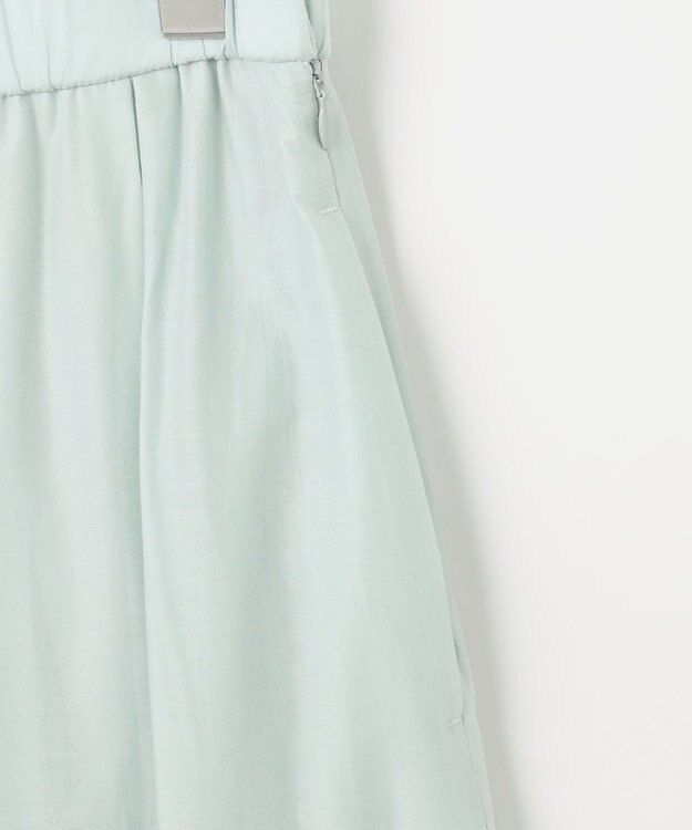 自由区 S 【カタログ掲載・洗える】エンブロイダリーローン スカート アクア×ベージュ