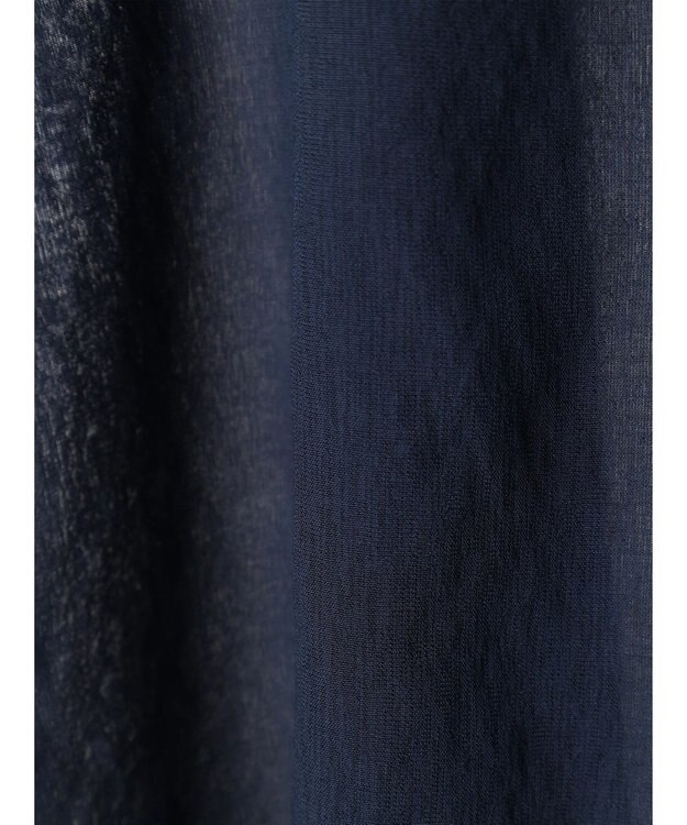 CRAFT STANDARD BOUTIQUE ヴィンテージボイルミルフィーユ襟付きシャツチュニック Deep Blue