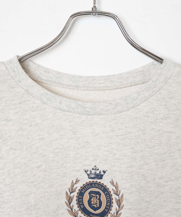 WEGO 刺繍BIGスウェット 杢グレー