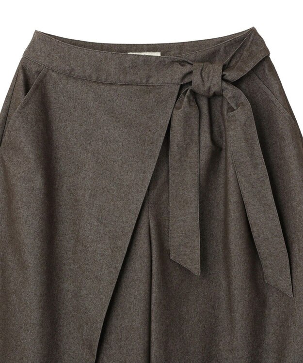 earth music&ecology ラップハーフパンツ Charcoal Gray