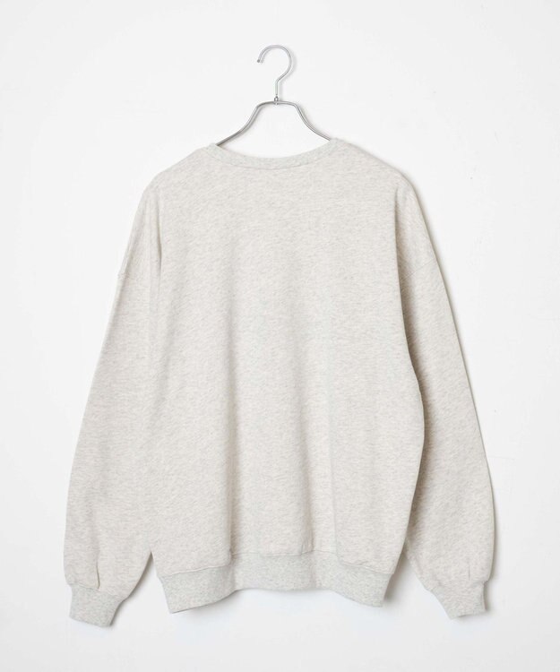 WEGO 刺繍BIGスウェット 杢グレー