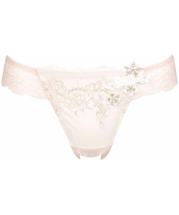 WACOAL Ｔバック ショーツ 【リボンブラ 胸もとフィットながもち】 BXD409とペア はきこみ丈あさめ バックのかぶりが広め ソング レディース PXD409 /ワコール ホワイト