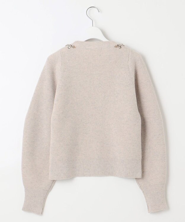 自由区 【カタログ掲載・洗える】ビジュー ニット ベージュ系