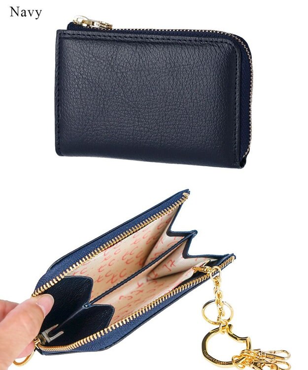 tsumori chisato CARRY プットオンネコ　マルチケース ネイビー