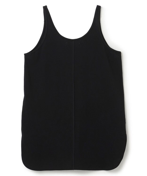 BEIGE， 【洗える】BROIS / コットンシャツテールタンクトップ Black