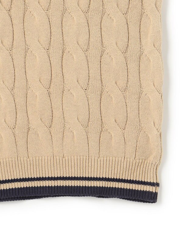 J.PRESS YORK STREET 【UNISEX】チルデンVネック ニット ベージュ系