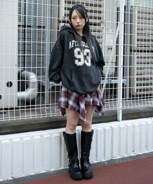 WEGO グラフィックプルパーカー スミクロ