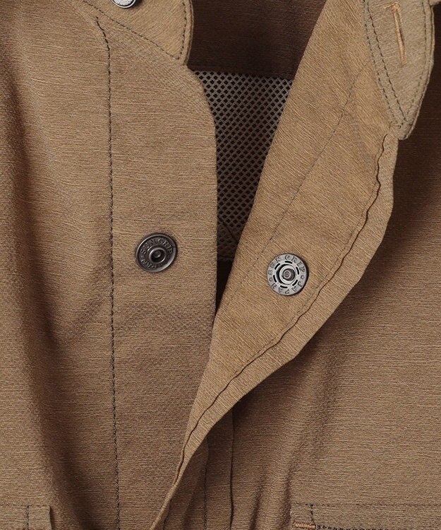 JOSEPH ABBOUD MOUNTAIN 【UNISEX】ECO撥水 ハイパワーストレッチアウトドアシャツ キャメル系