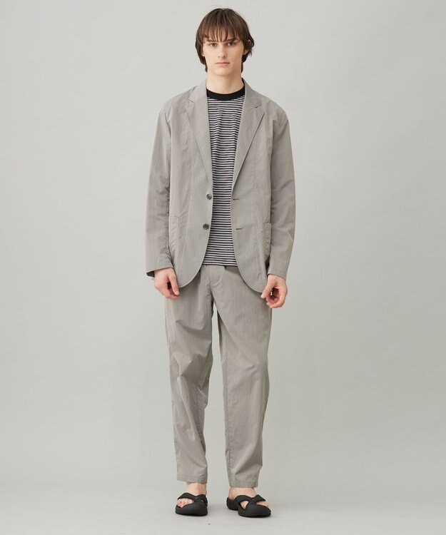 UNFILO MENS 耐久撥水 ライトテーパードパンツ モカ