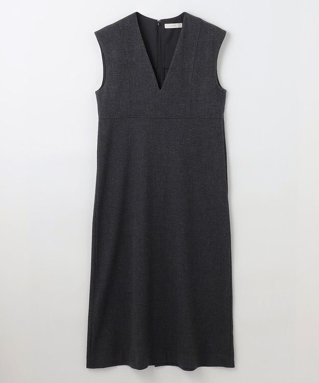 ANY 【洗濯機可】ライトツイードジャンスカ チャコール