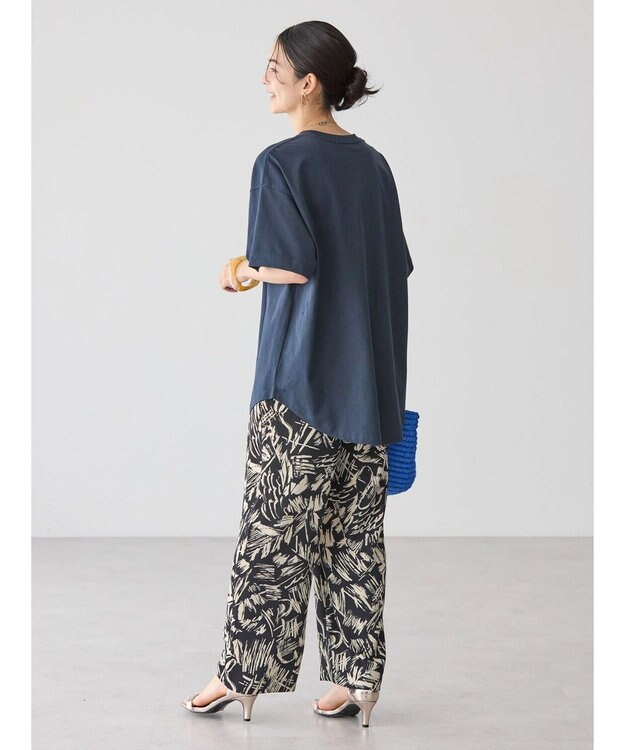 AMERICAN HOLIC ロゴカットラウンドチュニック Navy