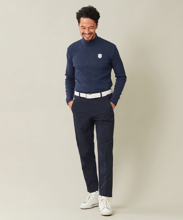 23区GOLF 【MEN】ナイロントリコットパンツ 優れた伸縮性 ストレスレスで優秀な1本 ネイビー系