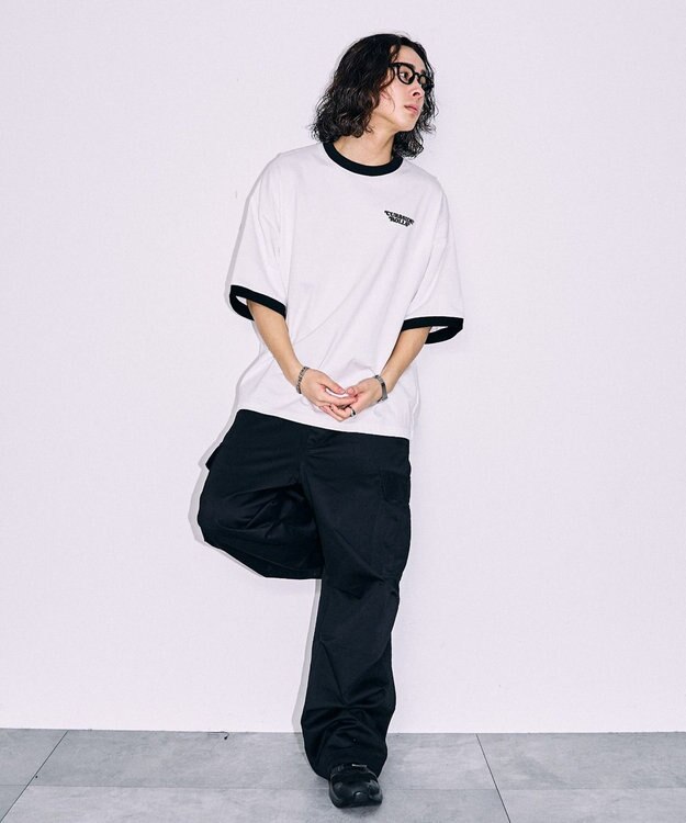 WEGO ボーイズグラフィックリンガーBIGT（S） ホワイト