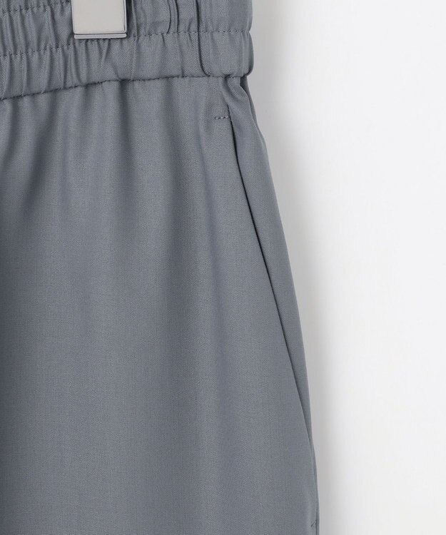 自由区 S 【カタログ掲載・洗える】フルダルスパンマイクロピーチワイドストレート パンツ インク