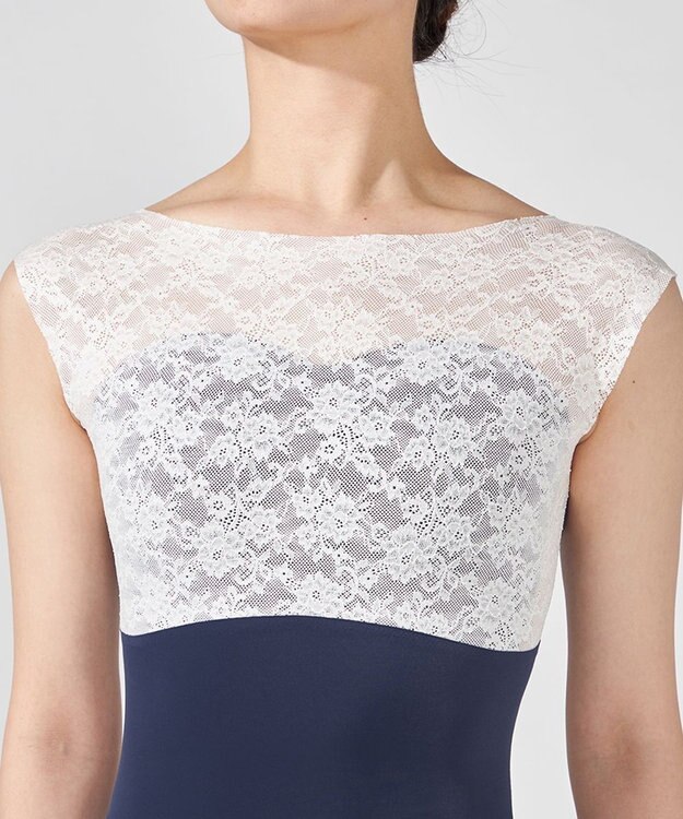 Chacott ノースリーブレオタード ネイビー