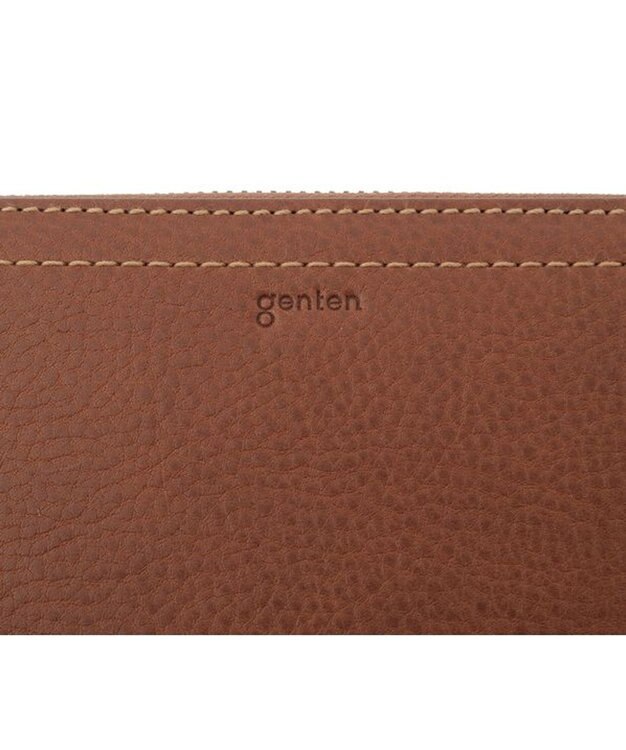 genten リラサート 長財布 ダークキャメル