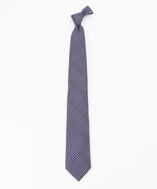 JOSEPH HOMME マイクロウェイブ　ネクタイ パープル系7