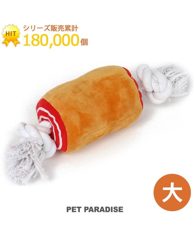 PET PARADISE ペットパラダイス  骨付き肉トイ  L 茶系