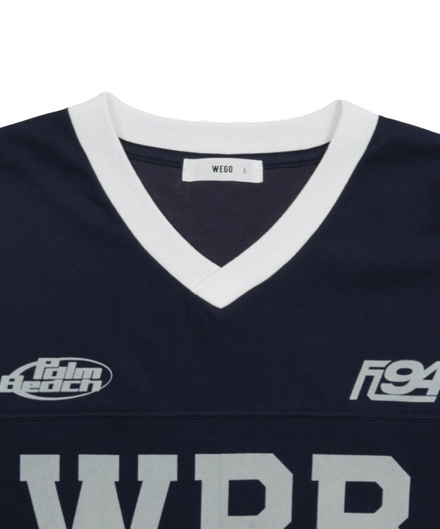 WEGO グラフィックフットボールT（SS） ネイビー