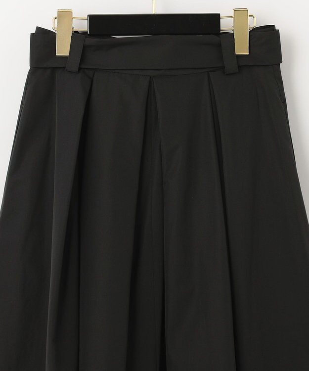 GRACE CONTINENTAL ブラックタフタオーバースカート ブラック