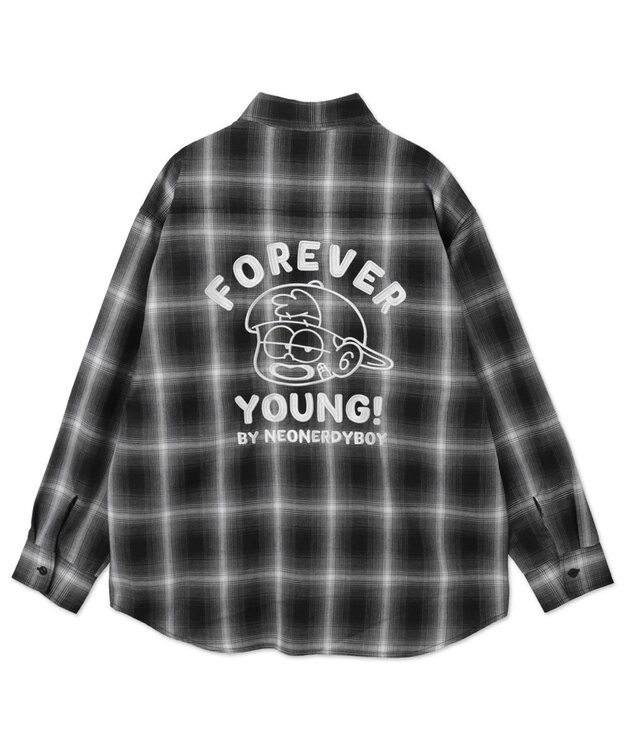 WEGO 【ユニセックス着用ITEM】グラフィックオンブレチェックシャツ（LS） 柄1