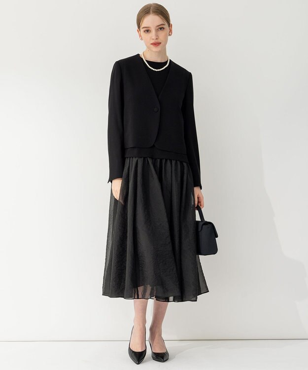 23区 【APPLAUDIR】ビジューパンプス ブラック系