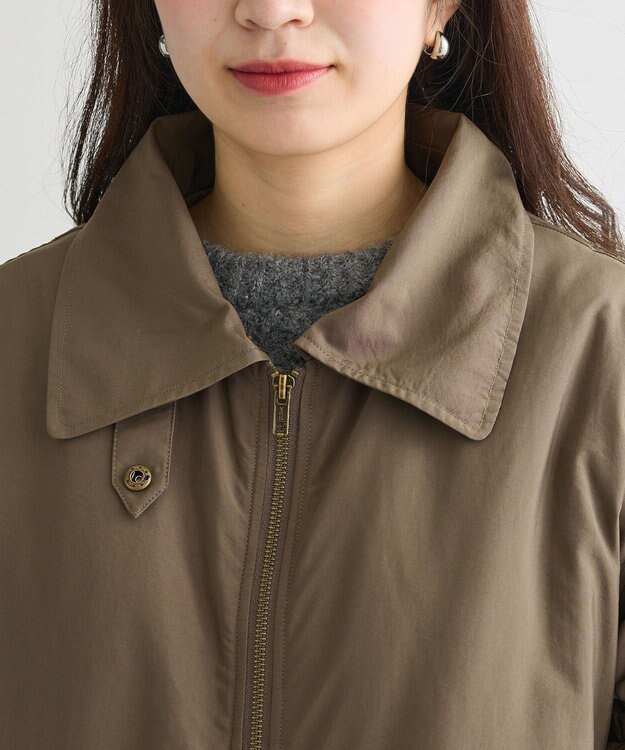 Green Parks ・ｓｗｉｎｇ　ｂｙ　ティペット付ミリタリーブルゾン Brown