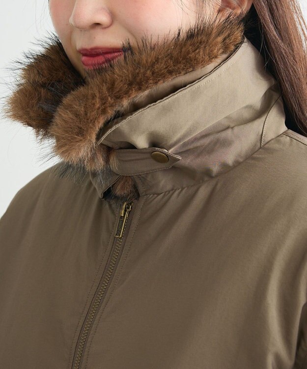 Green Parks ・ｓｗｉｎｇ　ｂｙ　ティペット付ミリタリーブルゾン Brown