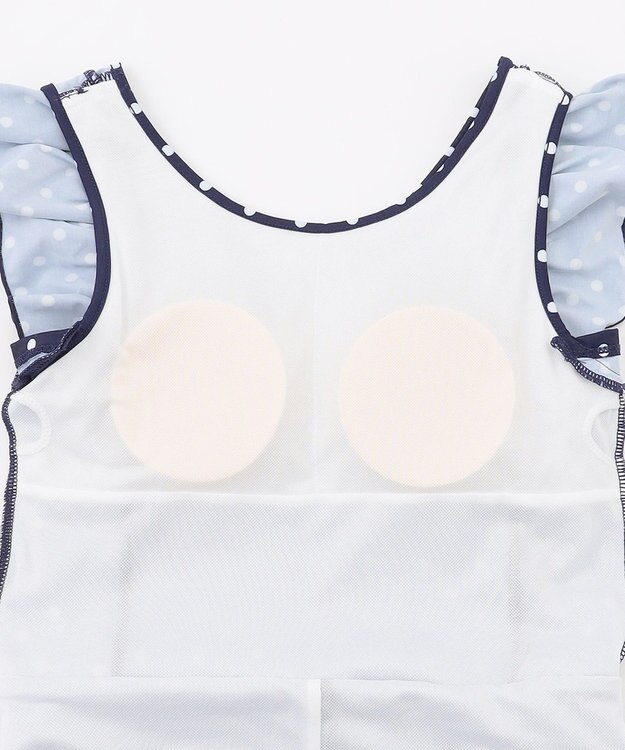 組曲 KIDS 【SS-Lサイズ】 フリルスカートスイムウェア(ワンピース) ネイビー