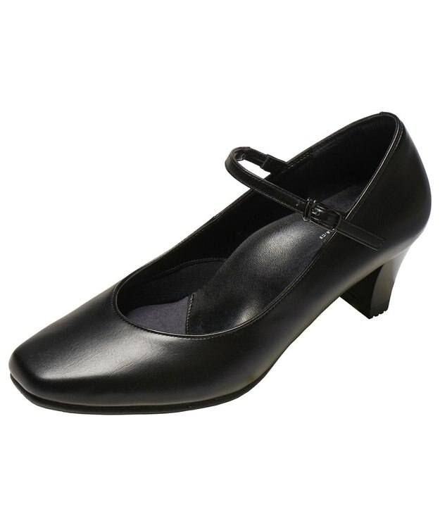 ASICS WALKING ペダラウォーキングシューズ 2E ヒール高5.0cm ブラック系