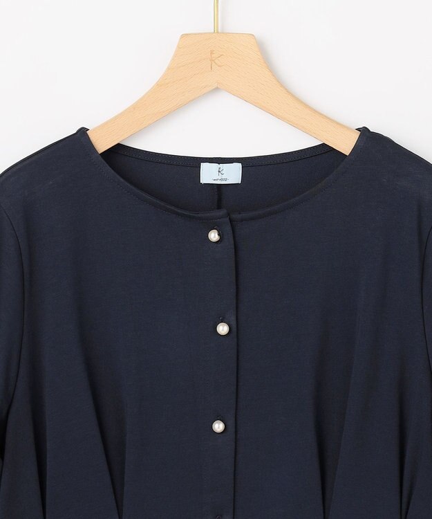 組曲 S 【美人LABコラボ】ビューティーファンクションジャージー パールコルセットトップス ネイビー系