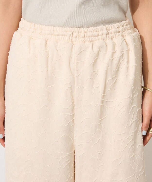 CRAFT STANDARD BOUTIQUE カットジャガードパンツ Ivory