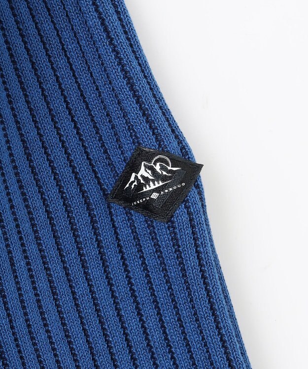 JOSEPH ABBOUD MOUNTAIN 【軽さ/ストレッチ】 CORDURA COTTON アウトドアニットパーカー ブルー系