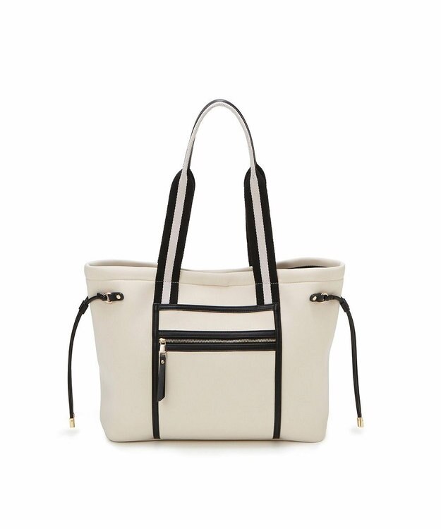 TOPKAPI 【新色追加】【TREASURE TOPKAPI】ネオプレン フロントポケット 2way トートバッグ クリーム