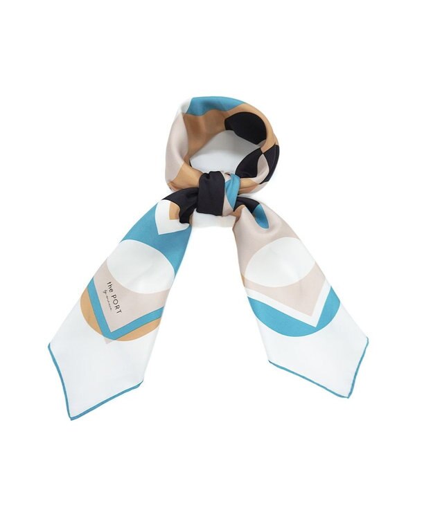 Marca ＜秋の新色！＞ 【the PORT by marca】LIGHT 大判 シルクツイル スカーフ CAMEL