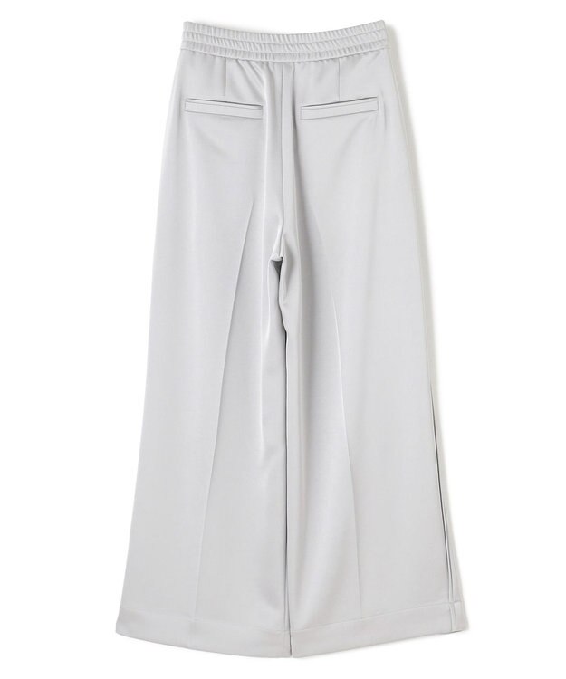 uncrave シャイニーダブルサテン ワイドパンツ シルバーグレー