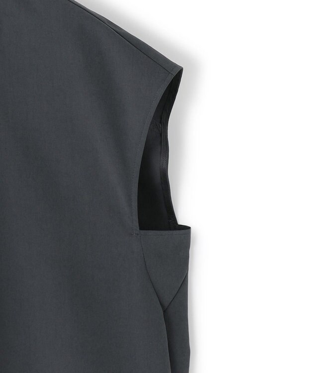 ICB L 【WEB＆一部店舗限定】 AiryTypewriter ノースリーブブラウス ネイビー×ブラック系