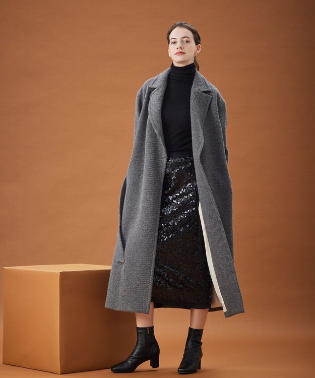 BEIGE， LA VERRERIE / スパンコールスカート Black