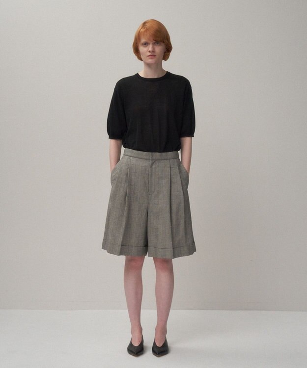 ATON HIGH TWIST COTTON | クルーネックセーター BLACK