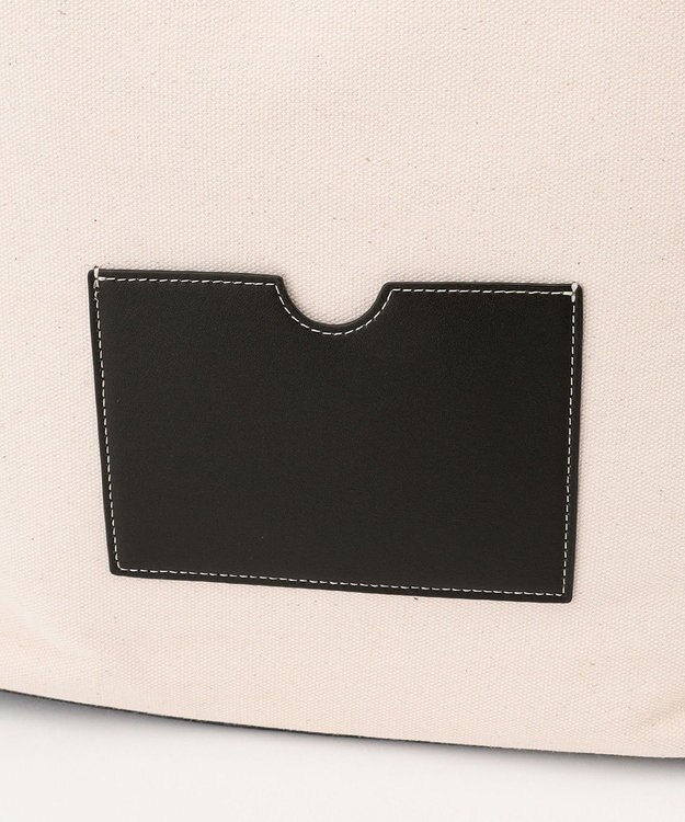 LA BAGAGERIE 【MONICA】A4フリンジキャンバストート ブラック×アイボリー